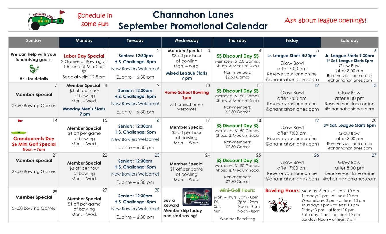 Monthly Calendar